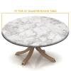 SongYi Marble Fitted Round Tablecloth, Elastic Edged Table Cover for Indoor Outdoor, Nature Granite Pattern with Spotted Image Fabric Tablecloths for 28 32 Fit for 28inch-32inch Table view 4