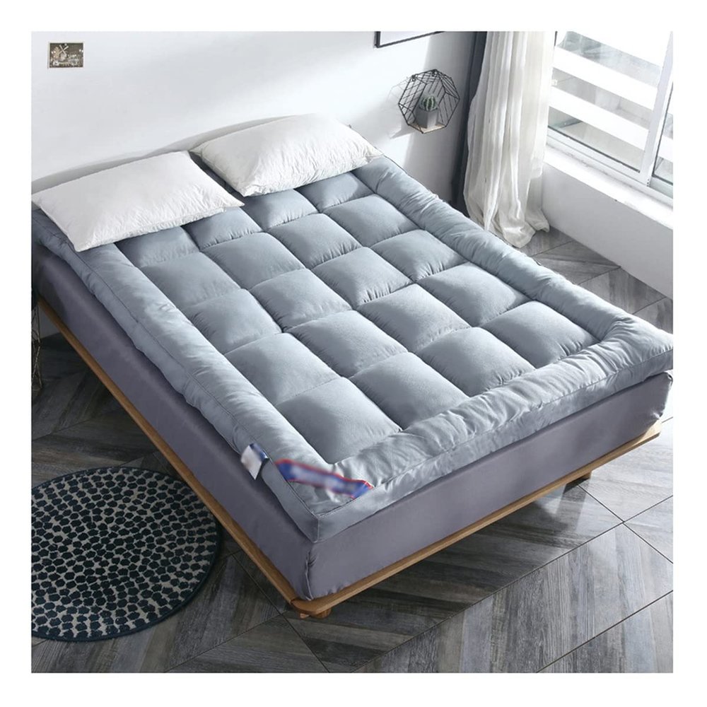 Twin Size Mattress Topper Extra Soft Mattress Pad Cover Quilted Pillow Top Matress Topper with Down Alternative Fill Soft Bed Topper for Single Bed Day Bed(135x200cm)