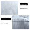 Mattress Topper Twin Extra Soft Mattress Pad Cover Quilted Pillow Top Matress Topper with Down Alternative Fill Soft Bed Topper for Single Bed Day Bed(Blue,150x190cm) view 3