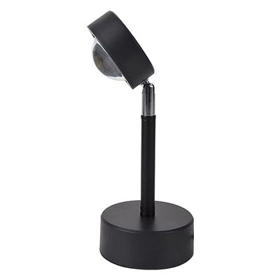 SJZD Projection Light, LED Atmosphere Light, 90 Front and Back Rotating Rainbow Light, USB Interface, Used in Bedroom, Living Room (Sunset red)