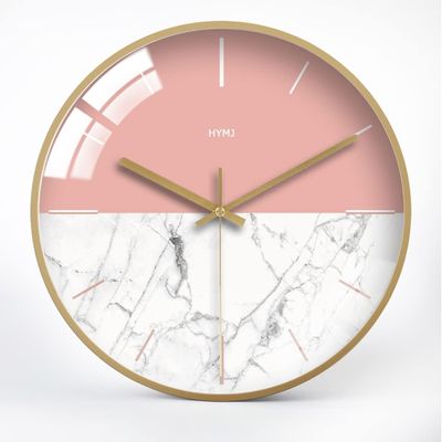 BcofoA Modern Minimalist Dream Clock Living Room Wall Clock Creative Nordic Silent Personality Bedroom Decoration Large Quartz Clock 12 inches (Color : F)