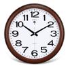 BcofoA Large Round Wall Clock Living Room Bedroom Office Clock Mute Simple Modern Quartz Clock (Color : Brown) view 1