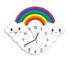 BcofoA Cartoon Creative Wall Clock Kindergarten Cute Rainbow Simple Fun Fashion Clock Childrens Room Bedroom Mute Clock (Color : A Large) view 1