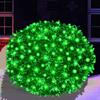 HISHINY Christmas Net Lights Outdoor, 5ftx5ft 100LED Green Wire, Connectable Bush Mesh Net Lights String for Christmas,St. Patrick's Day Party,Shrub,Yard,Tree (Green) view 1