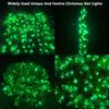 HISHINY Christmas Net Lights Outdoor, 5ftx5ft 100LED Green Wire, Connectable Bush Mesh Net Lights String for Christmas,St. Patrick's Day Party,Shrub,Yard,Tree (Green) view 2