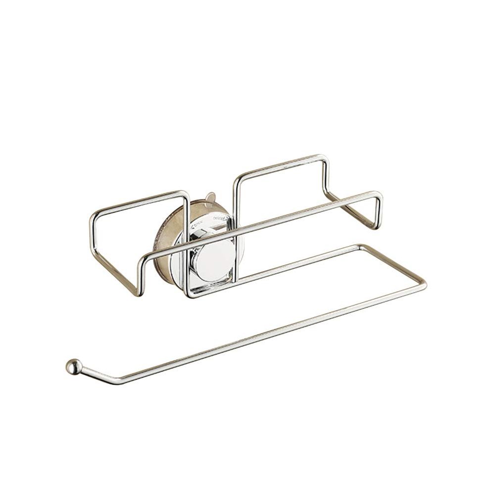 DOITOOL Kitchen Paper Towel Holder Roll Adhesive Stick Wall-Mounted Towel Rack Space-Saving Design