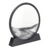 3d Dynamic Sand Art Liquid Motion, Moving Sand Art Picture Quicksand Painting with Glass Moving Desktop Art for Home Office Decoration(Black) view 1