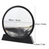 3d Dynamic Sand Art Liquid Motion, Moving Sand Art Picture Quicksand Painting with Glass Moving Desktop Art for Home Office Decoration(Black) view 3