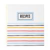 C.R. Gibson QP12-24440 Bloom Pocket Page Recipe Card Book Binder with Recipe Index Cards, 8.5" W x 9.35" L, Multicolor, 73pcs view 1