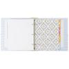 C.R. Gibson QP12-24440 Bloom Pocket Page Recipe Card Book Binder with Recipe Index Cards, 8.5" W x 9.35" L, Multicolor, 73pcs view 3