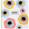C.R. Gibson QP16-24440 Bloom Recipe Card Binder with Sleeves and Recipe Index Cards, 8.5" W x 11" L, Multicolor, 113pcs view 1