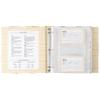 C.R. Gibson QP16-24440 Bloom Recipe Card Binder with Sleeves and Recipe Index Cards, 8.5" W x 11" L, Multicolor, 113pcs view 2