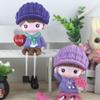 ABOOFAN 2 Pcs Hanging Feet Couple Doll Couple Garden Sculpture Decor Desk Topper Valentines Day Statue Boys Suit Miniature Figurines Doll Resin The Lover Lovers view 2