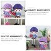 ABOOFAN 2 Pcs Hanging Feet Couple Doll Couple Garden Sculpture Decor Desk Topper Valentines Day Statue Boys Suit Miniature Figurines Doll Resin The Lover Lovers view 4