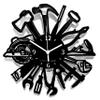 Instant Karma Clocks Wall Clock  Carpenter Artist Masonry Plumber Mechanic Garage Tools, HDF Wood, 12inch view 1