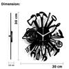 Instant Karma Clocks Wall Clock  Carpenter Artist Masonry Plumber Mechanic Garage Tools, HDF Wood, 12inch view 3