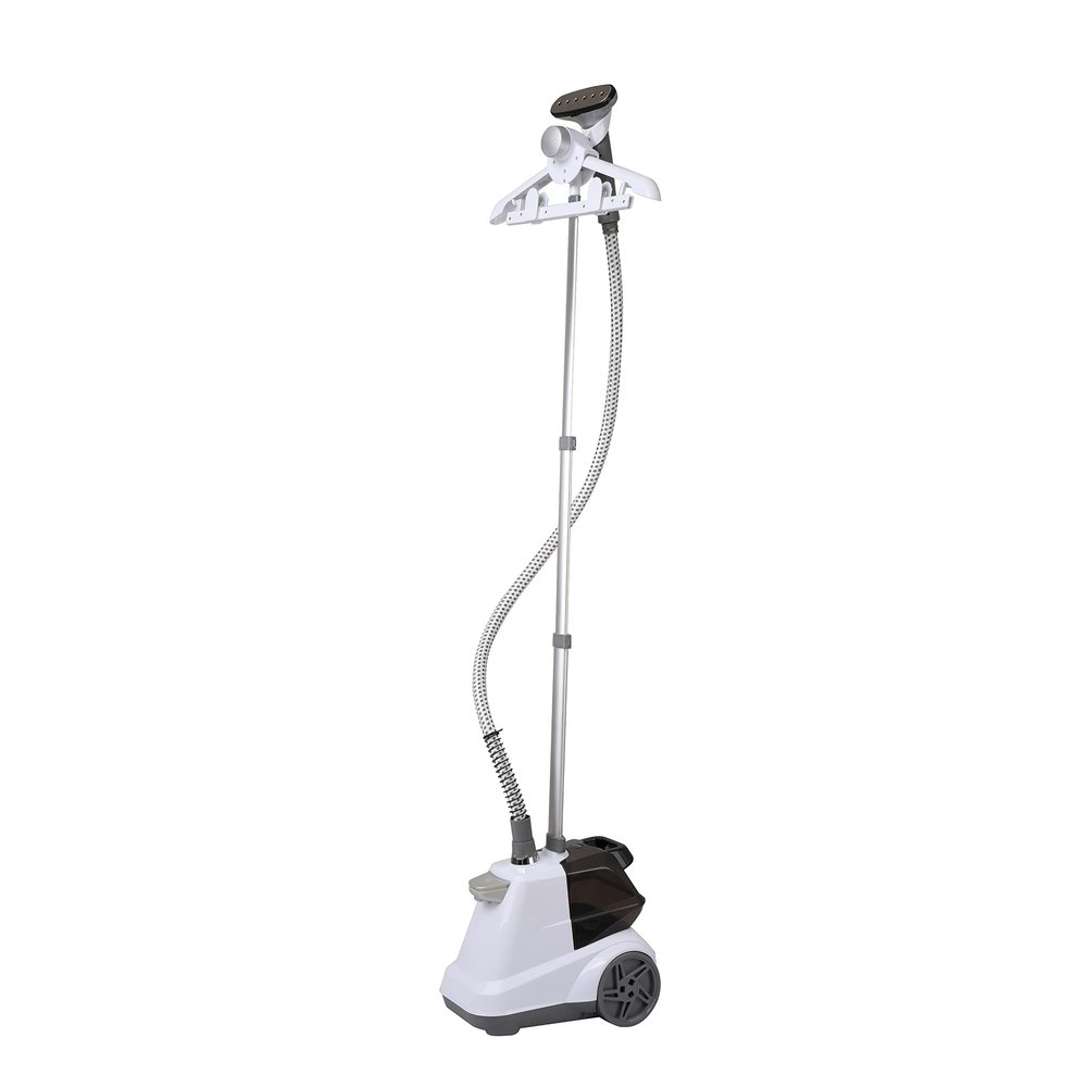 SALAV X3 Commercial Full-Sized Garment Steamer with Foot Pedals and Extra Large 3L Water Tank, 1800 watts (White)
