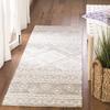 SAFAVIEH Micro-Loop Collection Runner Rug - 2'3" x 8', Dark Grey & Ivory, Handmade Moroccan Boho Tribal Wool, Ideal for High Traffic Areas in Living Room, Bedroom (MLP501F) view 1