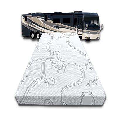 FoamRush 7-Inch Bunk (30" x 80") High Density Foam RV Mattress Replacement with Cotton Cover, Medium Firm, Pressure Relief Support, Travel Camper Trailer Truck, Made in USA, CertiPUR-US Certified