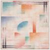 SAFAVIEH Washable Rug Paint Brush Collection - 3'3" x 5'3", Pink & Blue, Slip Resistant & Easy to Clean, Ideal for Living Room, Bedroom, Nursery, Kids Playroom, Dining Space (PTB189U) view 3