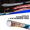 Dalstrong Bull-Nose Butcher Knife - 10 inch - Valhalla Series - 9CR18MOV HC Steel Kitchen Knife - Celestial Resin & Wood Handle - Razor Sharp BBQ Meat Knife Gift - Breaking Knife - Leather Sheath view 4