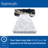 FoamRush 3-Inch Bunk (34" x 75") Gel Memory Foam RV Mattress Replacement with Cotton Cover, Medium Firm, Comfort, Pressure Relief Support, Made in USA, Travel Camper Trailer Truck view 2