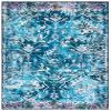 SAFAVIEH Washable Rug Riviera Collection - 4'5" x 6'5", Navy & Light Blue, Slip Resistant & Easy to Clean, Ideal for Living Room, Bedroom, Office, Kids Playroom, Dining Space (RIV117N) view 3