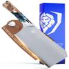 Dalstrong Valhalla Series 7 Inch HC Steel Meat Cleaver - Razor Sharp Knife - Celestial Resin & Wood Handle - Heavy Duty Slicer - Leather Sheath view 1