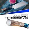 Dalstrong Valhalla Series 7 Inch HC Steel Meat Cleaver - Razor Sharp Knife - Celestial Resin & Wood Handle - Heavy Duty Slicer - Leather Sheath view 4