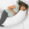 Bedgear Full Body Pillow - U-Shaped Design Ideal for Multiple Sleeping Positions - Provides Cooling and Conforming Support for Pregnant Women - Dual-Sided Washable and Removable Cover - 54" x 15" view 2