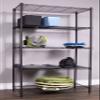 BIRDROCK HOME 5-Tier Wire Shelving, Flat Black, Heavy Duty Shelf, Wide Adjustable Rack Unit, Kitchen Storage view 2