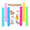 PAITUEND Farm Animals Slap Bracelets Party Favors for Adults(6pack)-Wild One Goodie Bag Stuffers Animals Theme Party Supplies Carnival Prizes Suit view 2