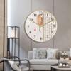 BcofoA Wall Clock Silent Non-Ticking Chinese Ancient Rhyme Fashion Art Mute Wall Clock Home Living Room Dining Room Decoration Clock Wall Hanging Ethnic Style Clock.(Style 1,10in/25.5cm) view 2