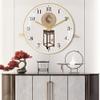 BcofoA Wall Clock Chinese Style Ancient Rhyme Fashion Art Silent Wall Clock Home Living Room Dining Room Decoration Clock Wall Hanging Ethnic Style Clock, Ultra-Quiet.(Style 1,14in/35.5cm) view 4