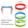 Skylety 24 Pack Race Car Party Favors Race Car Silicone Bracelets Racing Checkered Flag Wristbands Racing Flag Rubber Bracelets Birthday Party Decorations for Sports Events Fitness Dirt Bike Task view 2