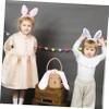 Zerodeko Cartoon Rattan Woven Storage Basket for Boys and Girls Adorable Bunny Handbag Versatile Decorative Basket for Boy Girl Rooms Photo Props and Travel Activities view 4