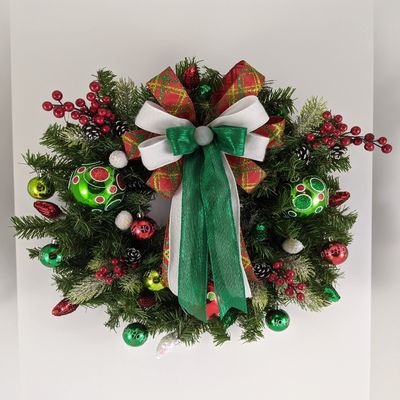 Festive Ornaments Christmas Wreath