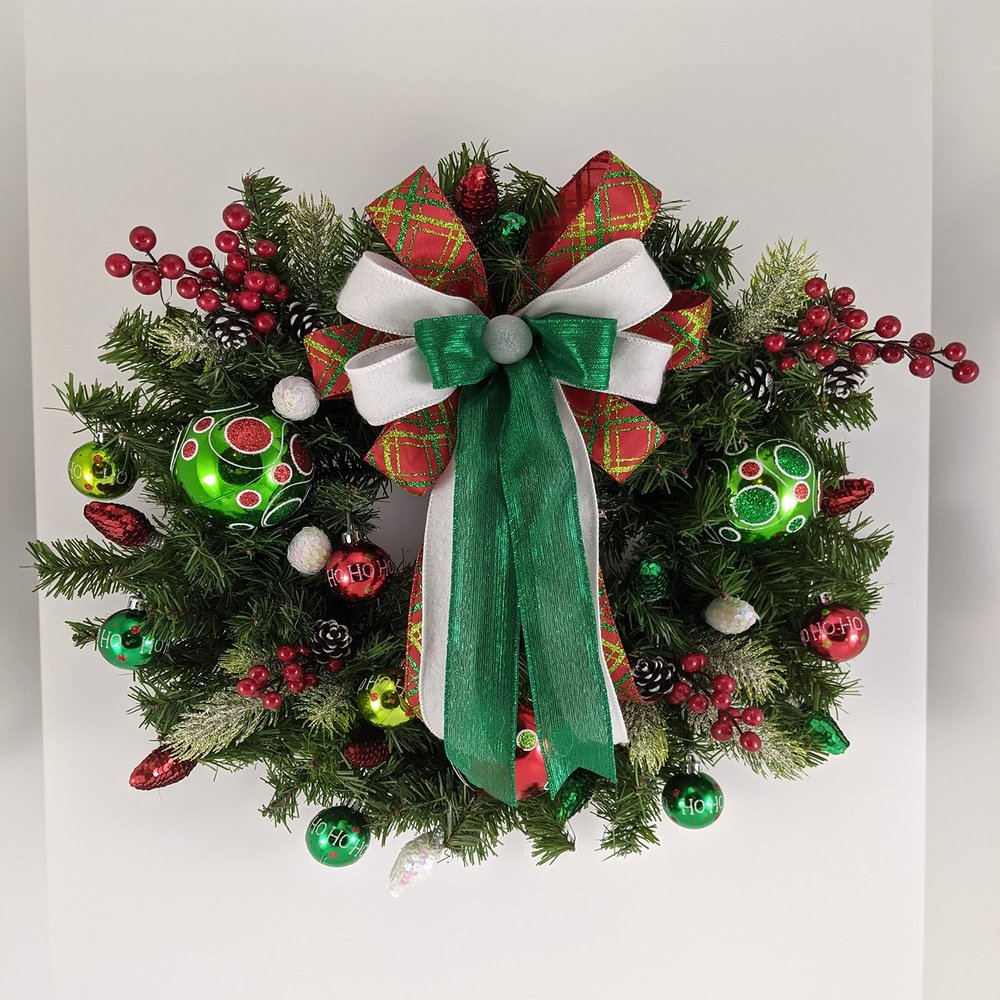 Festive Ornaments Christmas Wreath