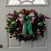 Festive Ornaments Christmas Wreath view 2