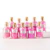 10 Tumbled Pink Rose Quartz Chips Mini Bottles Crystal Rock Gem Specimens Stones view 1