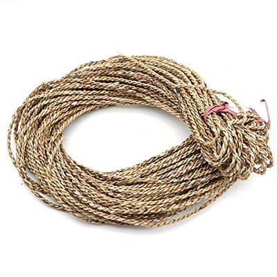 50M Water Hyacinth Straw Rope Width 5MM Handmade Weaving Grass Material Rattan Braids Knit Repair Chair Basket Decor