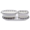 Baking Dish Bakeware Set Ceramic Baking Dish Casserole Dishes Baking Cake Pan Casserole Dish for Cooking Baking Pans Set3-piece set Casserole Dish (Color : A) view 1