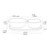 Baking Dish Bakeware Set Ceramic Baking Dish Casserole Dishes Baking Cake Pan Casserole Dish for Cooking Baking Pans Set3-piece set Casserole Dish (Color : A) view 2