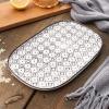 Baking Dish Bakeware Set Ceramic Baking Dish Casserole Dishes Baking Cake Pan Casserole Dish for Cooking Baking Pans Set3-piece set Casserole Dish (Color : A) view 3
