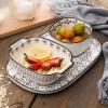 Baking Dish Bakeware Set Ceramic Baking Dish Casserole Dishes Baking Cake Pan Casserole Dish for Cooking Baking Pans Set3-piece set Casserole Dish (Color : A) view 4