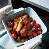 Baking Dish Binaural Baking Pan Baking Bowl Ceramic Large Baking Rice Bowl Pan Cheese Baking Pan Rectangular Baking Baking Bowl Pan Casserole Dish (Color : A, Size : Small) view 4
