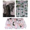 6Pcs Flowers Wall Panel 24x16 3D Flower Wall Decor Silk Flowers for Wedding Photograhpy Venue Peony Plant Artificial Flower Mat Patio Greenery Flower Pillar for Home Garden - Pink & Blue Rose view 3