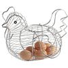 Art Eggs Storage Basket Chicken Egg Holder Fruit Basket Innovative Hen Shape Kitchen Storage Basket Organizer Rack Kitchen Decor view 2