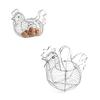 Art Eggs Storage Basket Chicken Egg Holder Fruit Basket Innovative Hen Shape Kitchen Storage Basket Organizer Rack Kitchen Decor view 3