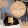 ENA Living Bamboo Dust Pan & Brush Set, Portable Dustpan & Brush, Perfect For Household Cleaning, Sturdy & Effective Dust Pan, Bamboo Sweeping Brush - Standard view 3